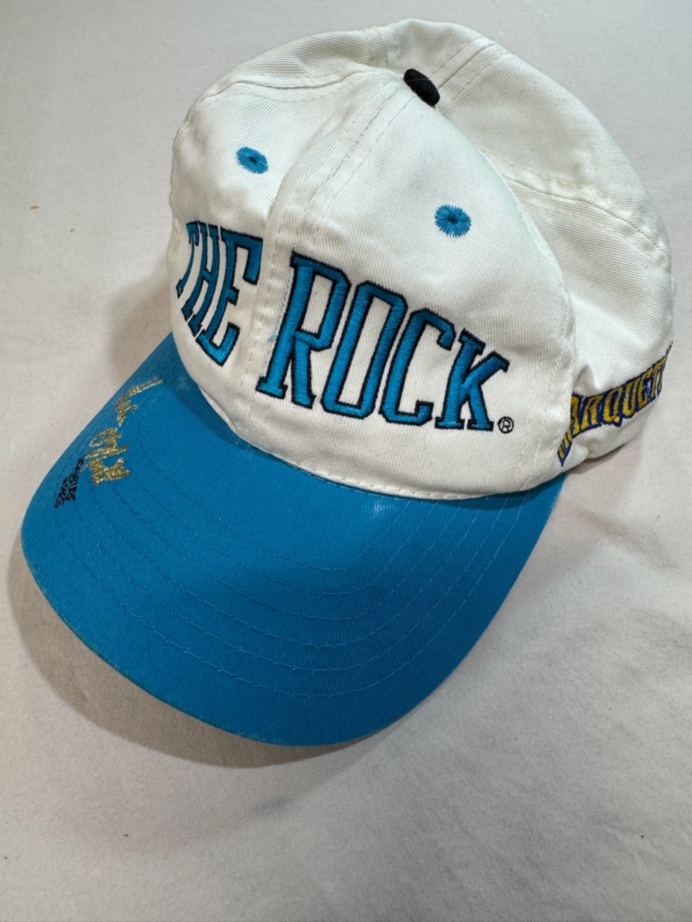 THE ROCK Kevin O’Neil Signature Series Snapback Cap Hat 90's Vintage Basketball